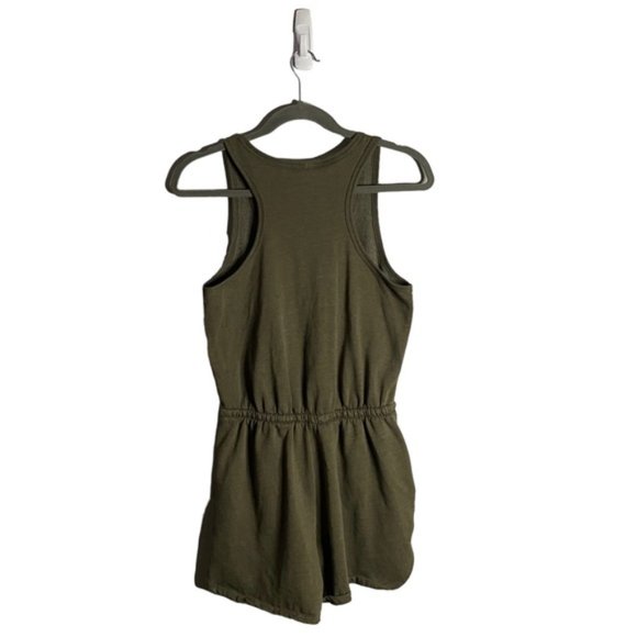 Far West Women's Green Sleeveless Button-Down Romper - Picture 9 of 9